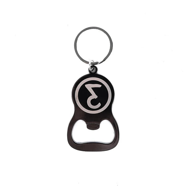 Preduce Bottle Opener Keychain Black/White