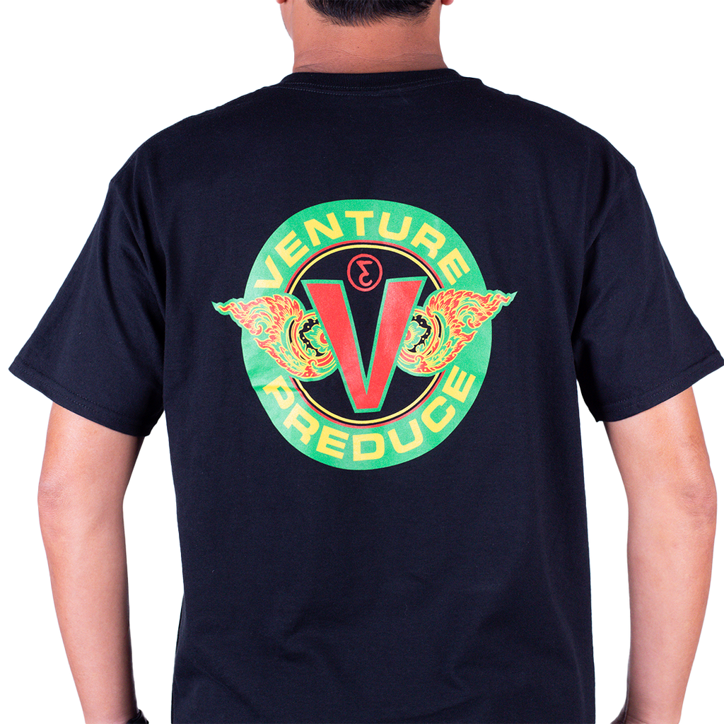 Preduce Skateboards X Venture Collab T-Shirt (Black)