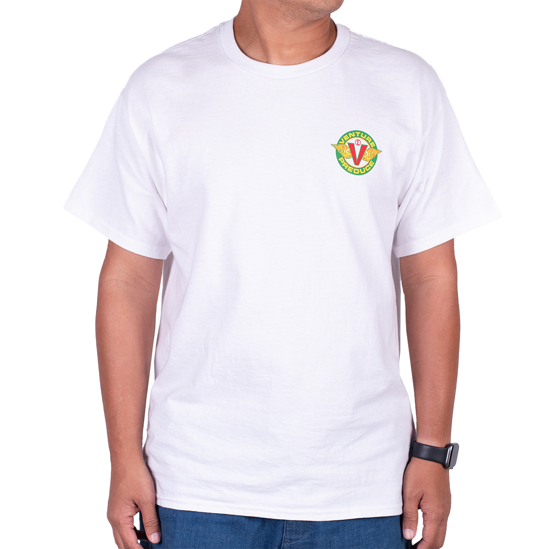 Preduce Skateboards X Venture Collab T-Shirt (White)
