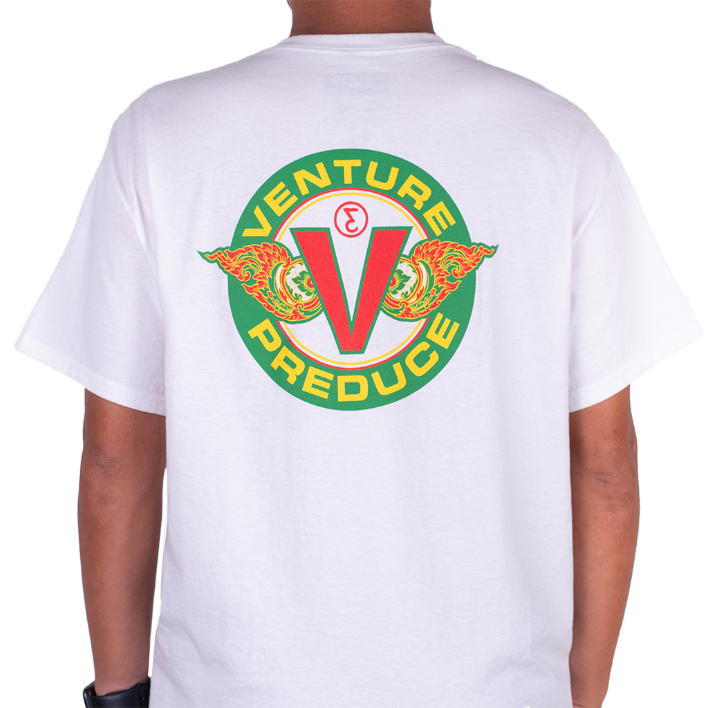 Preduce Skateboards X Venture Collab T-Shirt (White)