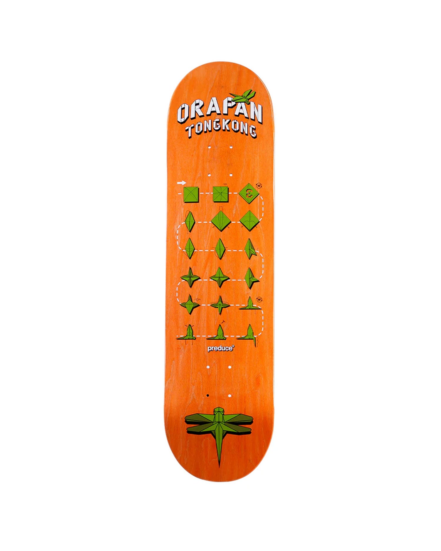 Preduce Skateboards 8.25" Orapan Tongkong 'Origami Libelle' Deck