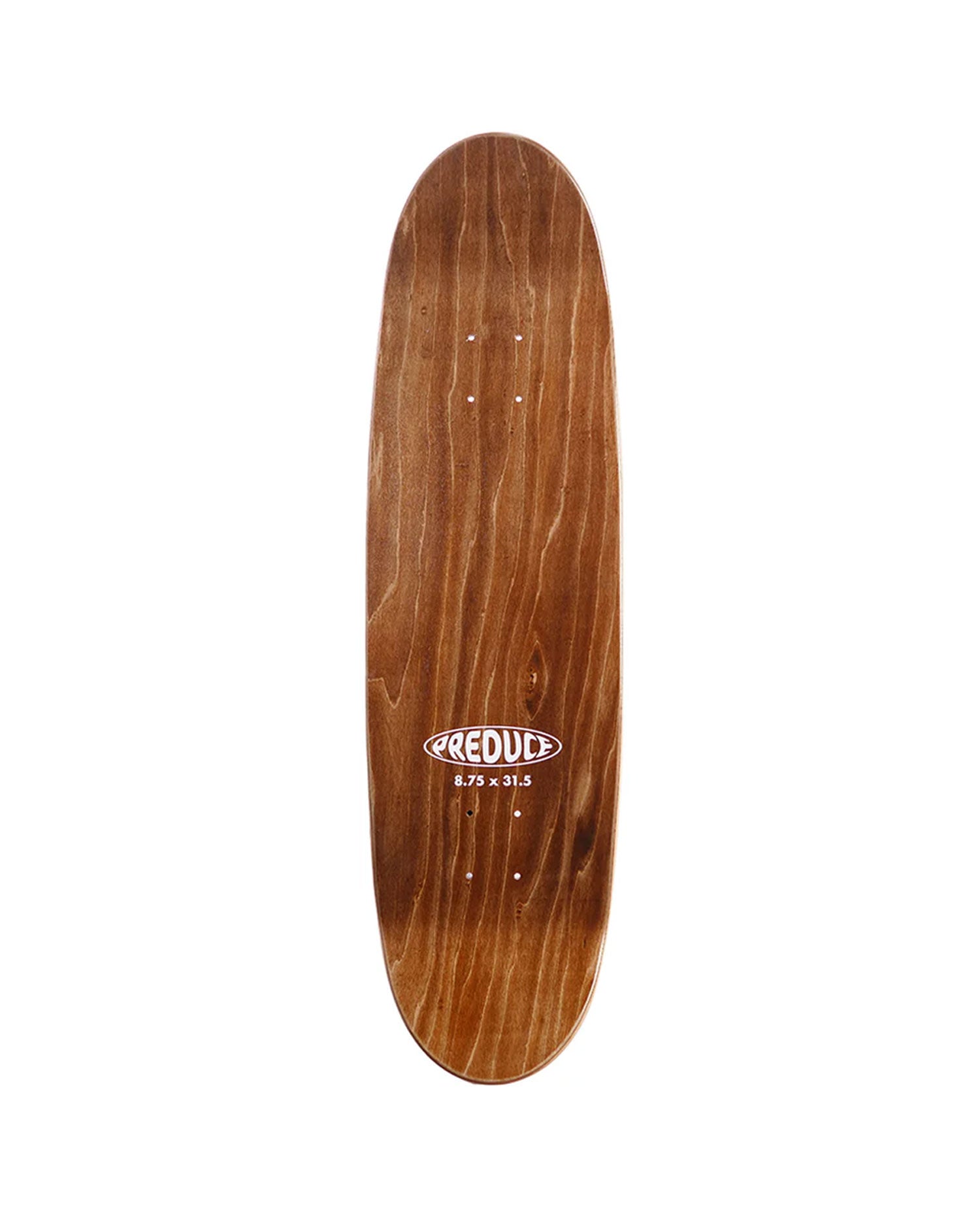 Preduce Skateboards 8.75" 'Warp Logo' Egg Deck (Brown)