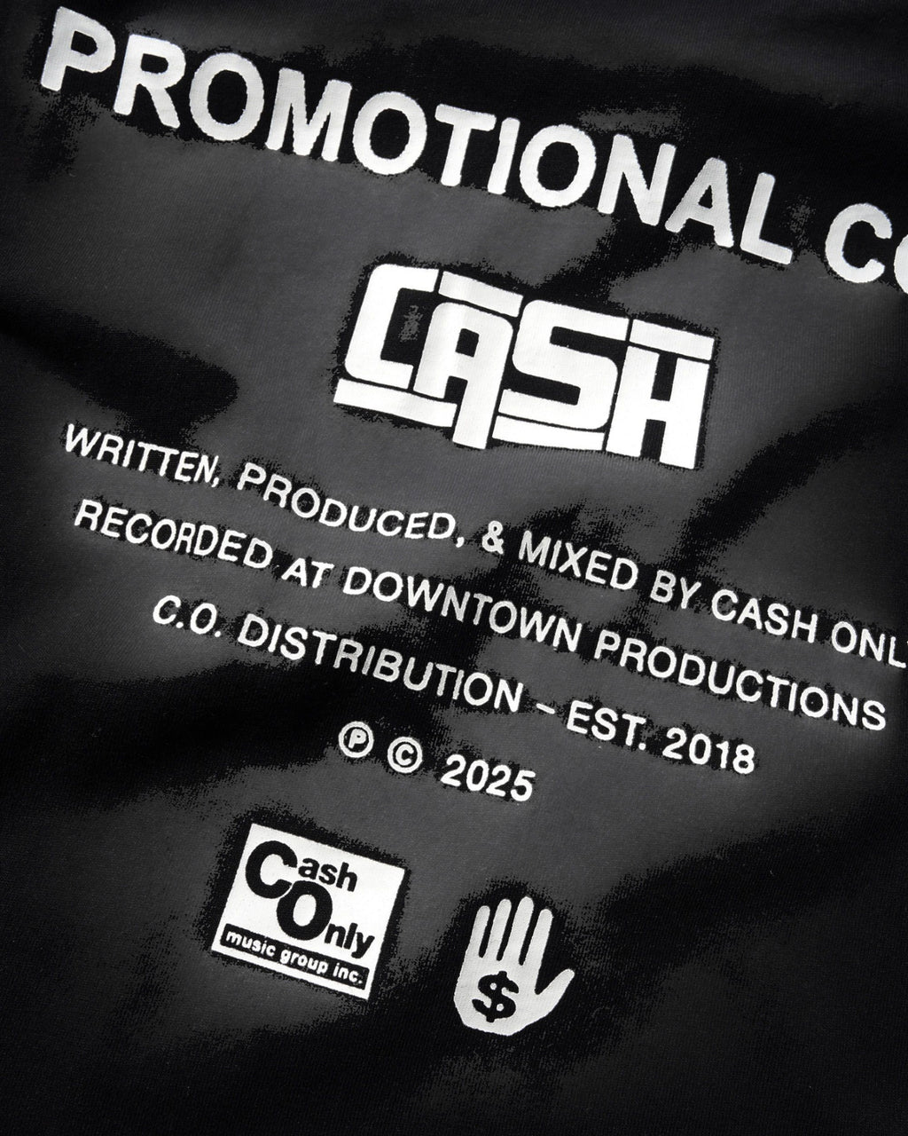 Cash Only 'Promotional' T-Shirt (Black)