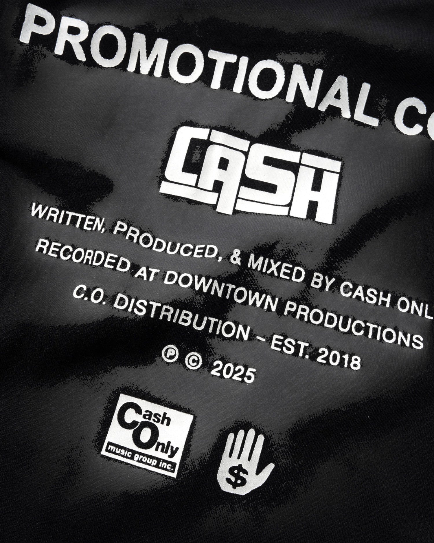 Cash Only 'Promotional' T-Shirt (Black)