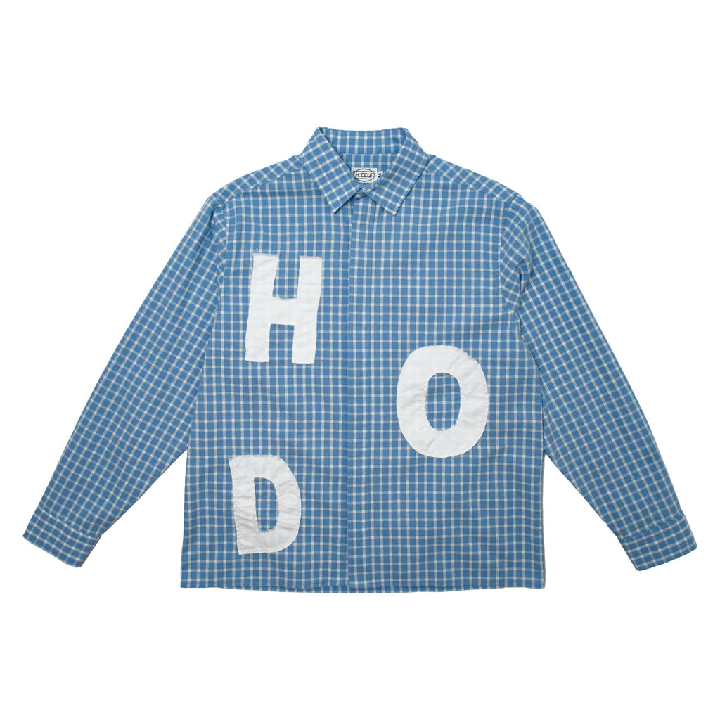 Hoddle Melange Long Sleeve Shirt Gingham