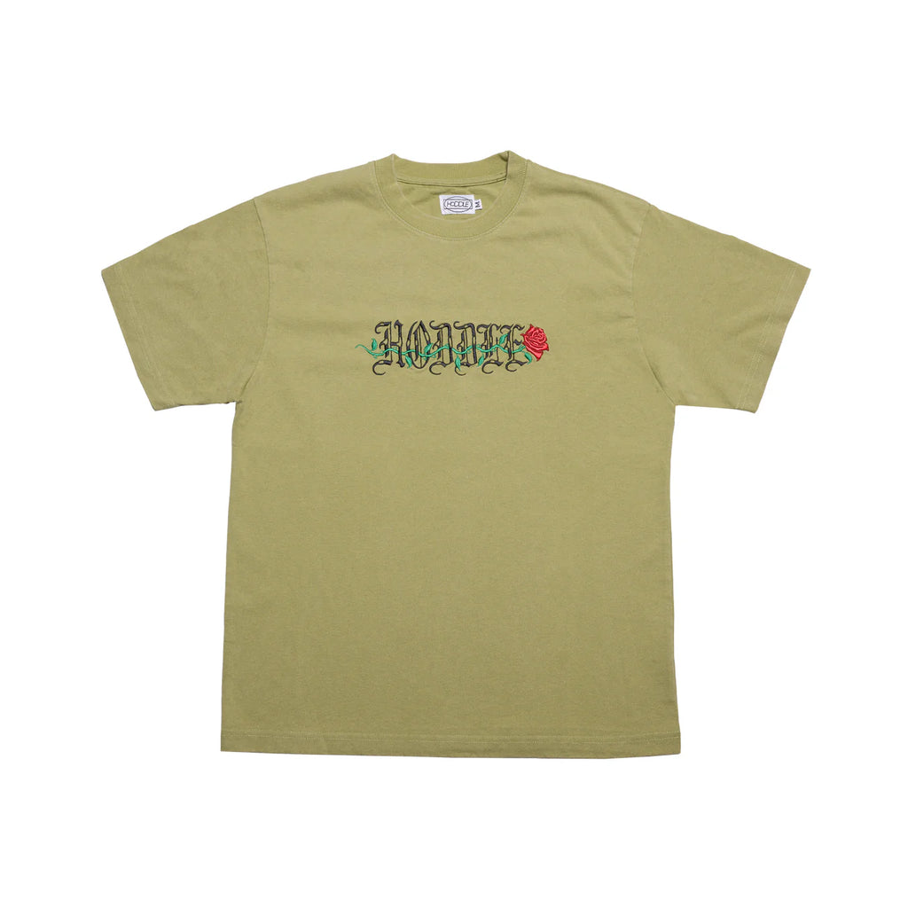 Hoddle Skateboards 'Rose' T-Shirt (Vintage Green)