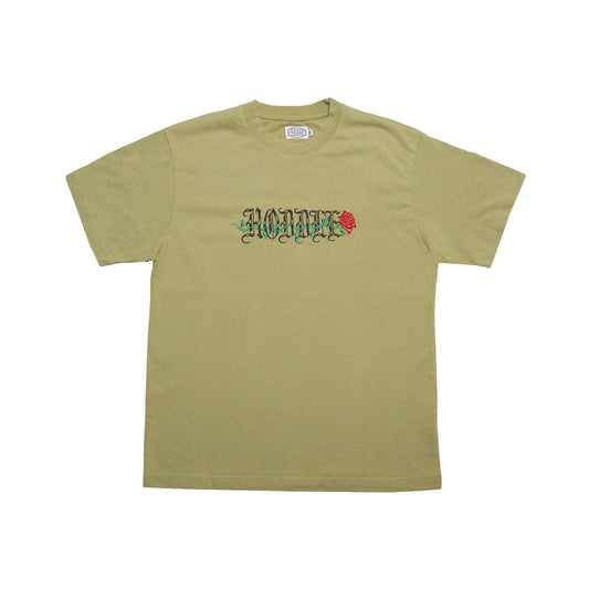 HODDLE ROSE TEE VINTAGE GREEN