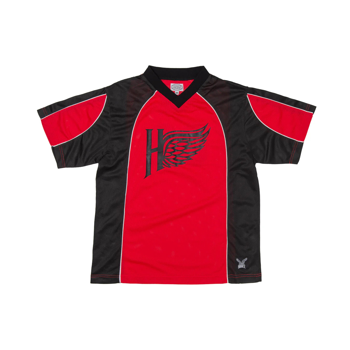 Hoddle Spider Football Jersey Black/ Red