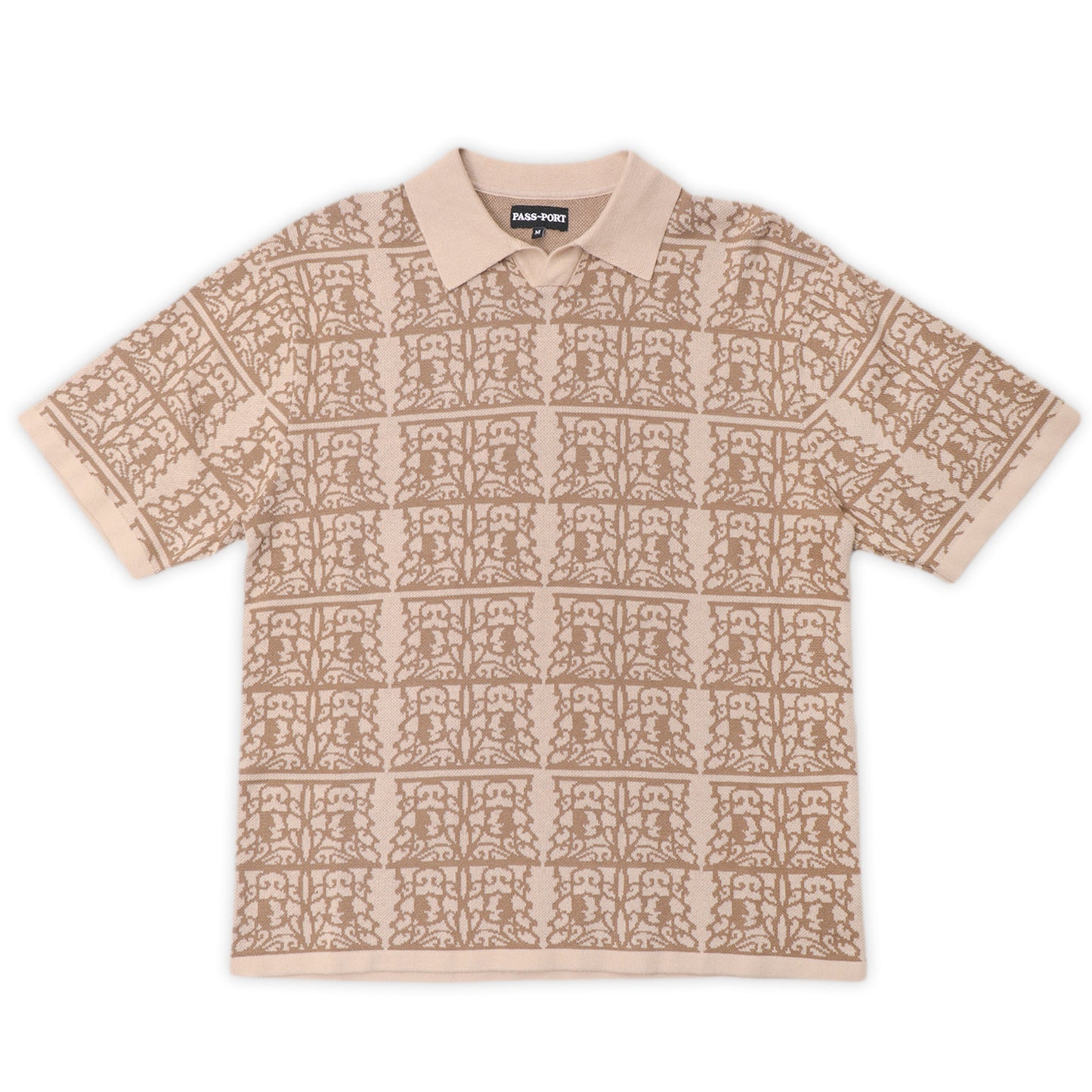 Pass~Port Fretworks Knit Polo (Sand)