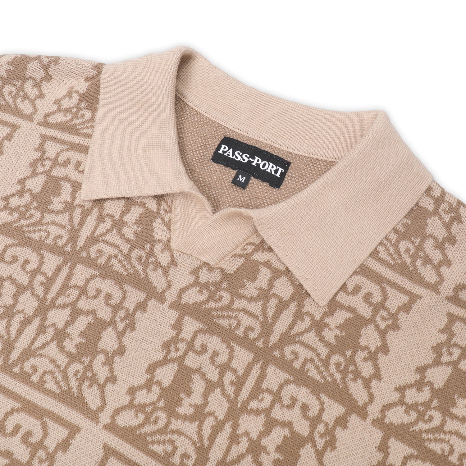Pass~Port 'Fretworks' Knit Polo (Sand)
