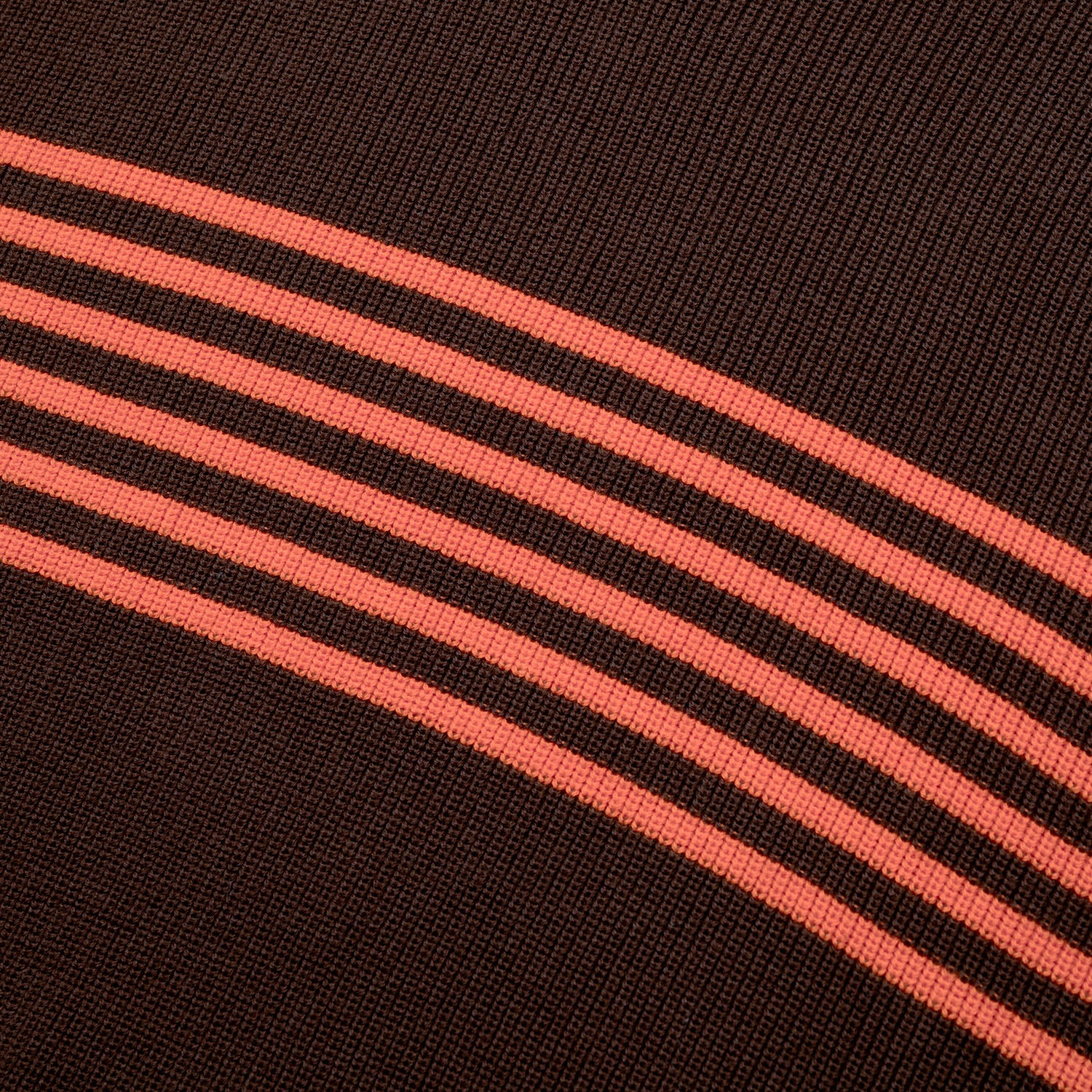 Pass~Port 'Organic Cotton Stripe Knit' Sweater (Choc/Orange)