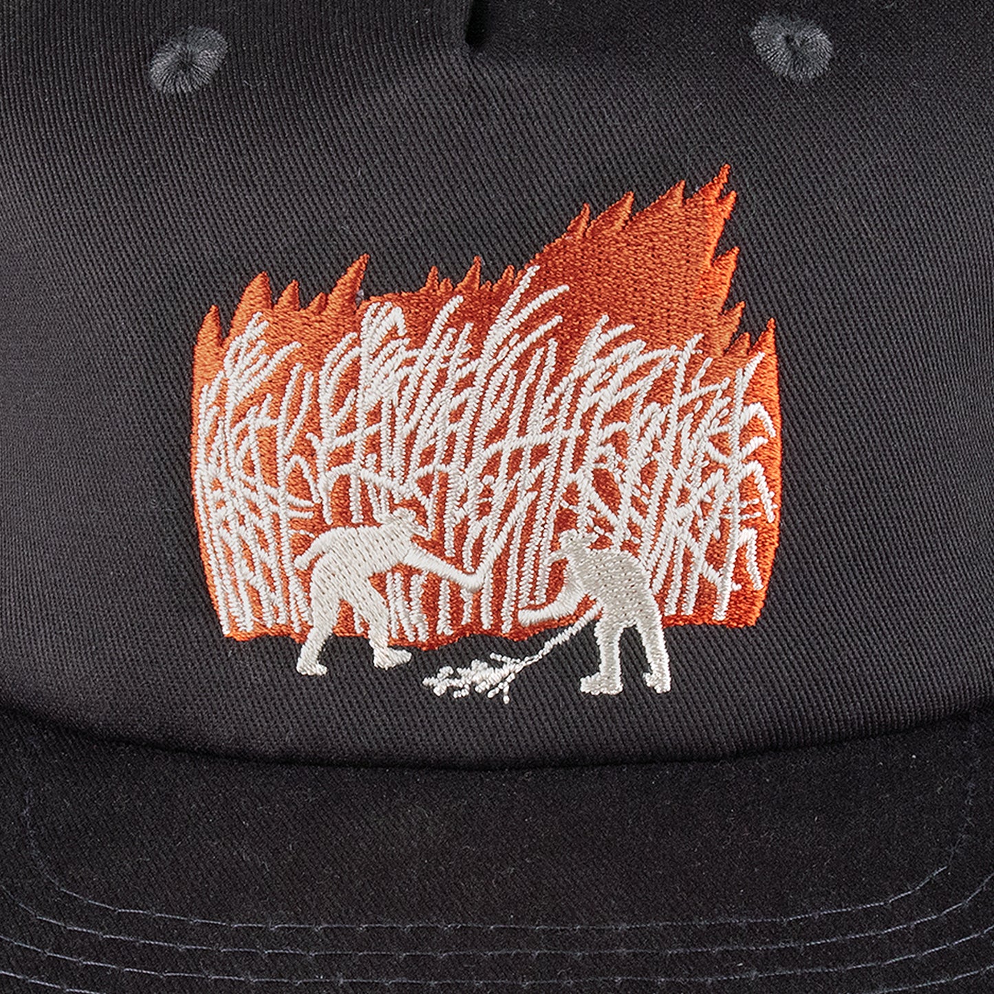 Pass~Port Skateboards: Brush Fire Workers Trucker Cap (Choc/Off White)