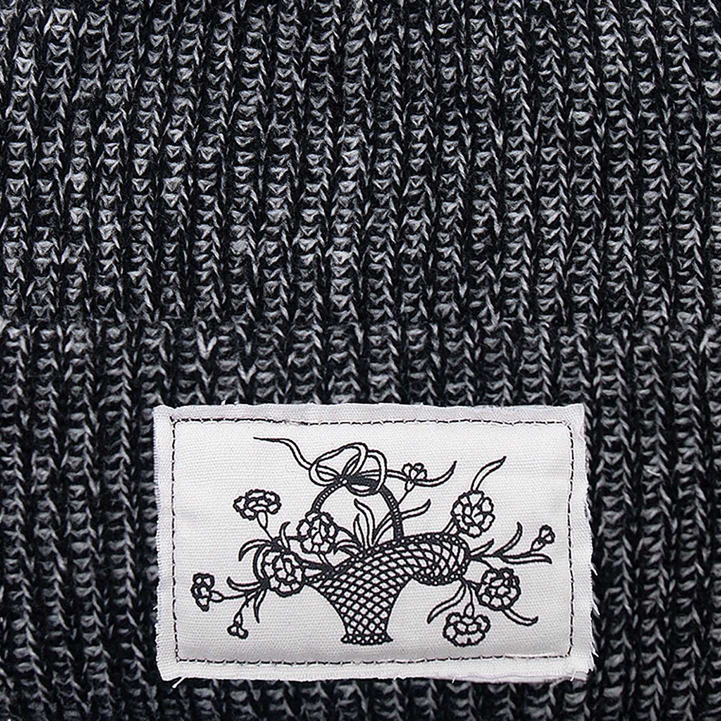 Pass~Port Edible Flowers Beanie (Black White/Speckle)