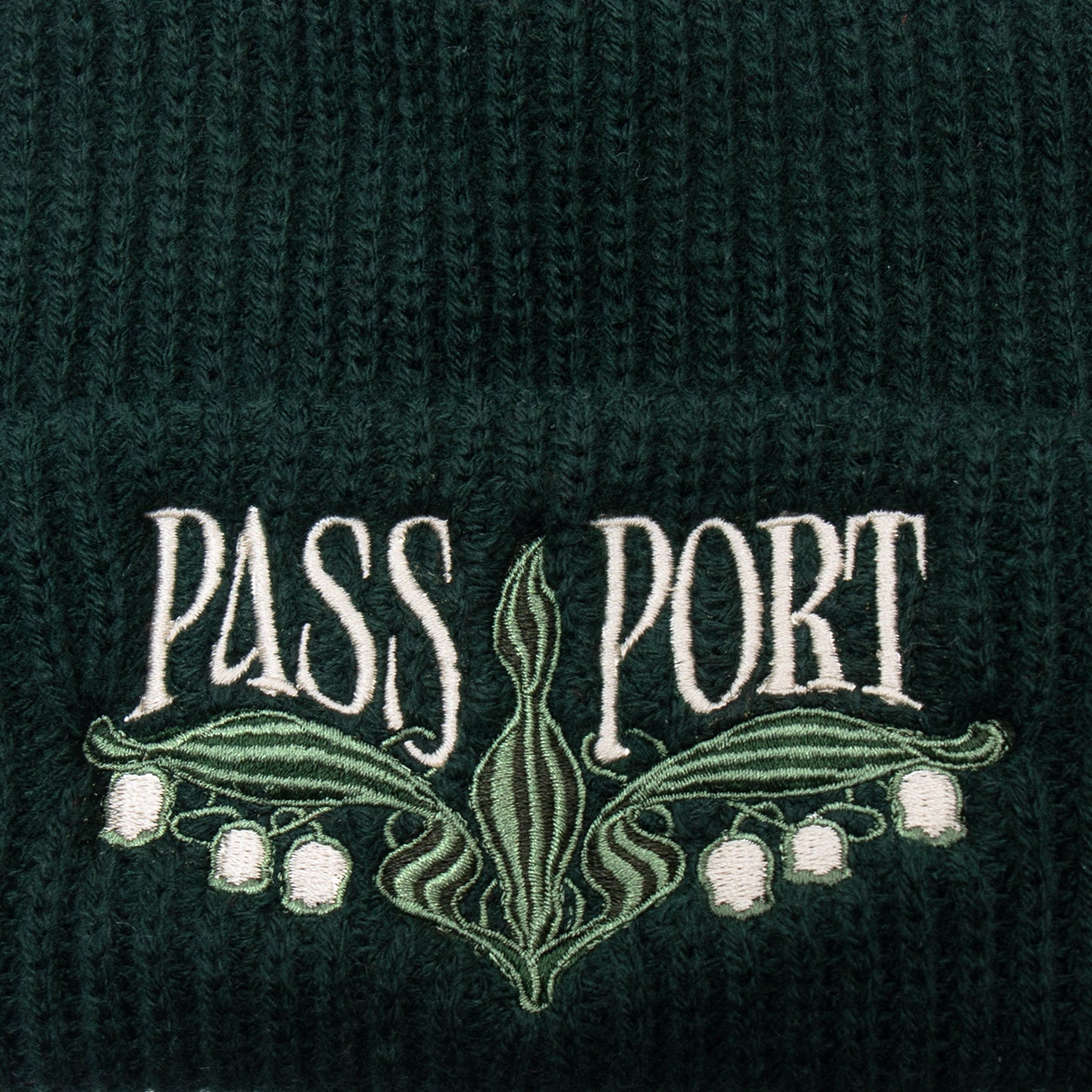 Pass~Port Lily of The Valley Beanie  (Dark Green)