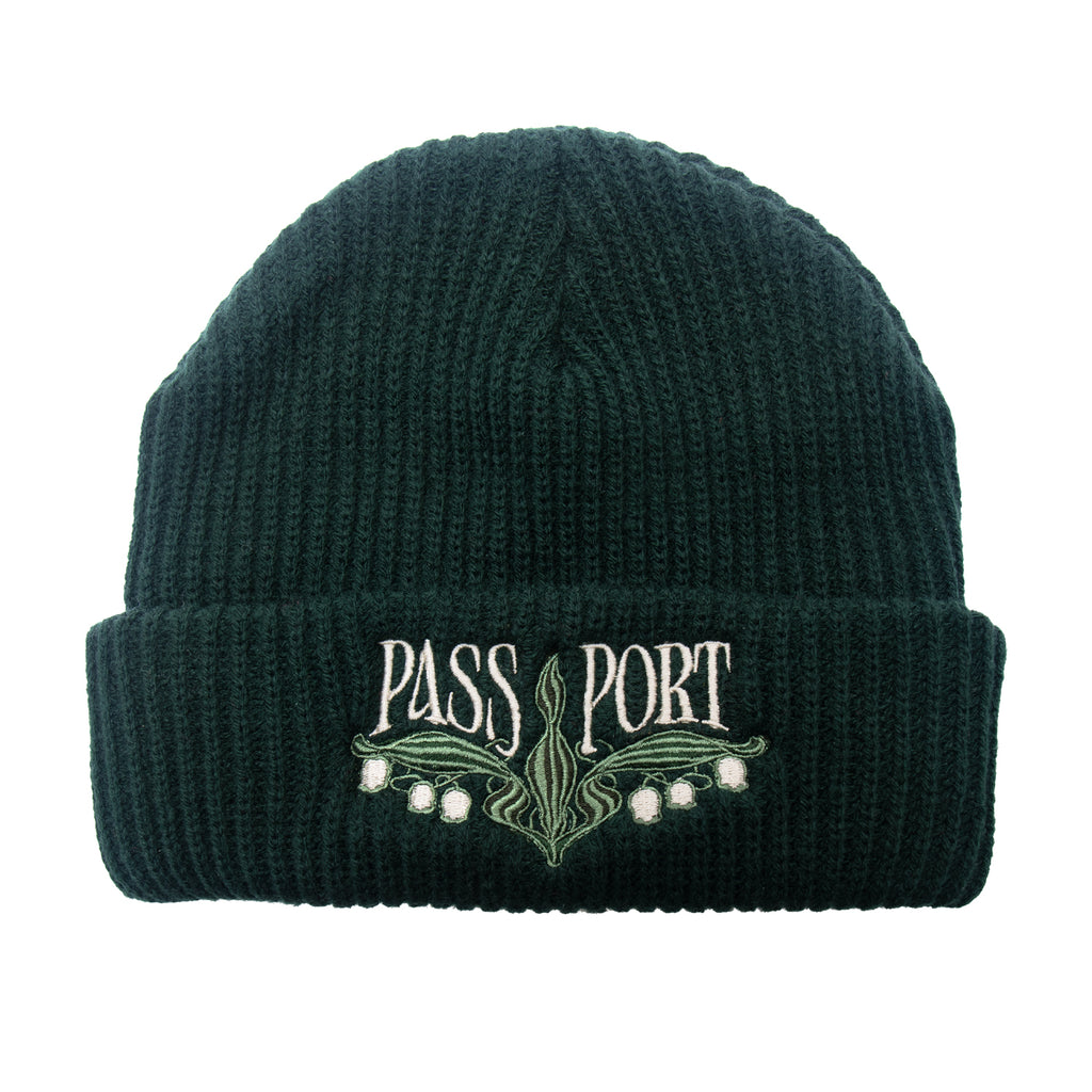 Pass~Port 'Lily Of The Valley' Beanie (Dark Green)