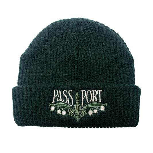 Pass~Port Lily of The Valley Beanie  (Dark Green)