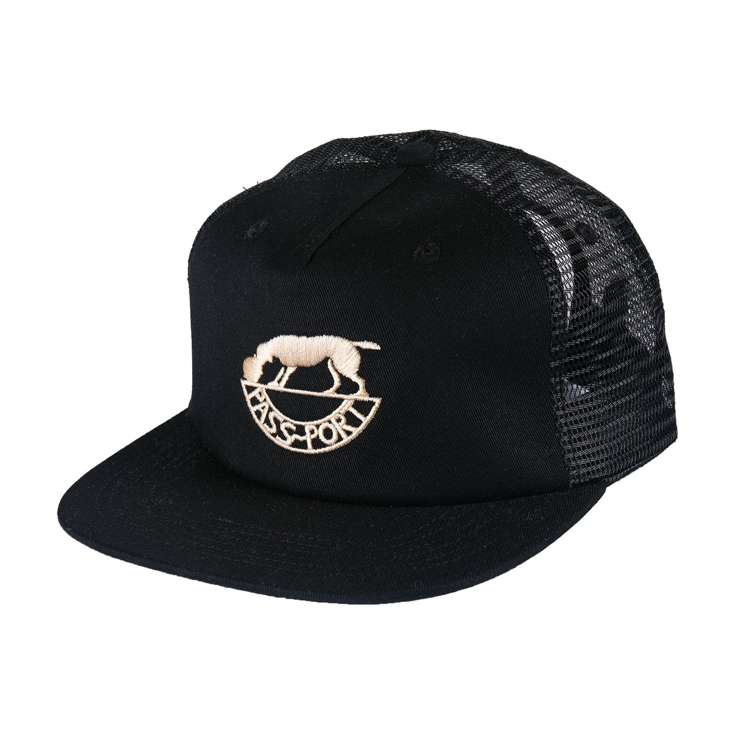 Pass~Port Fretworks Workers Trucker (Black)