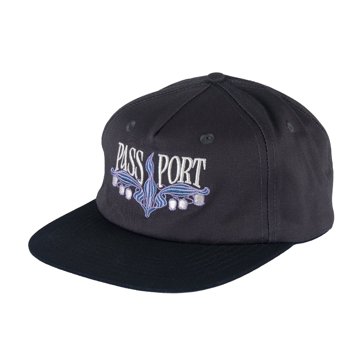 Pass~Port Lily of The Valley Workers Cap (Tar/Pitch Black)