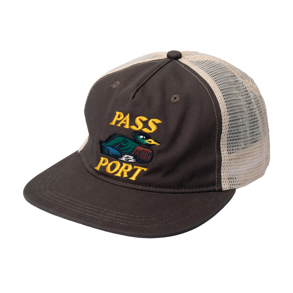 Pass~Port 'Fast Duck Workers' Trucker Cap (Bark/Elm)