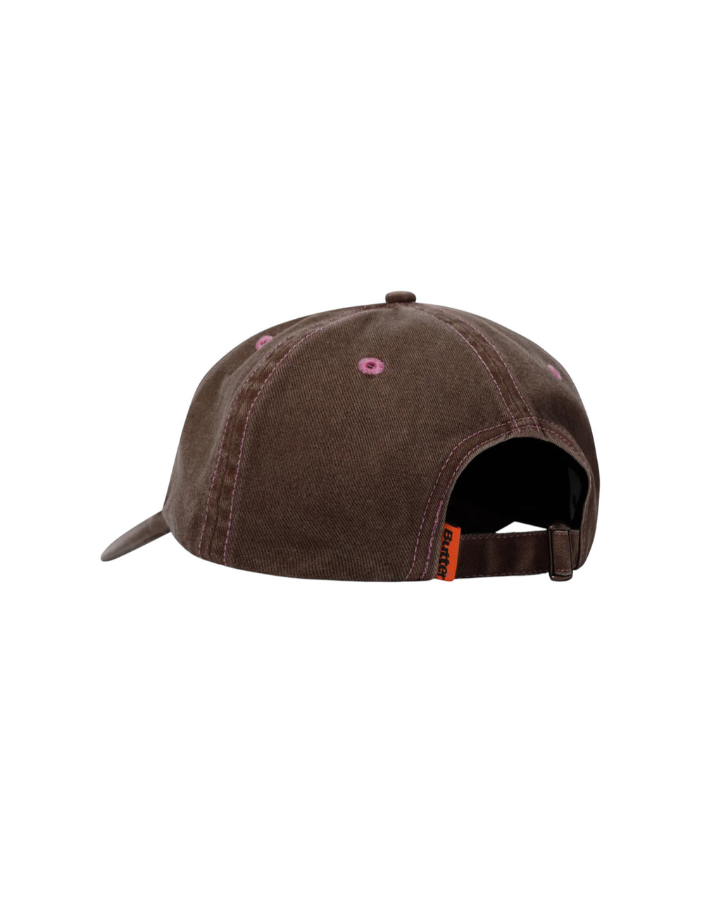 Butter Goods 'Rounded Logo' 6 Panel Cap (Washed Brown)