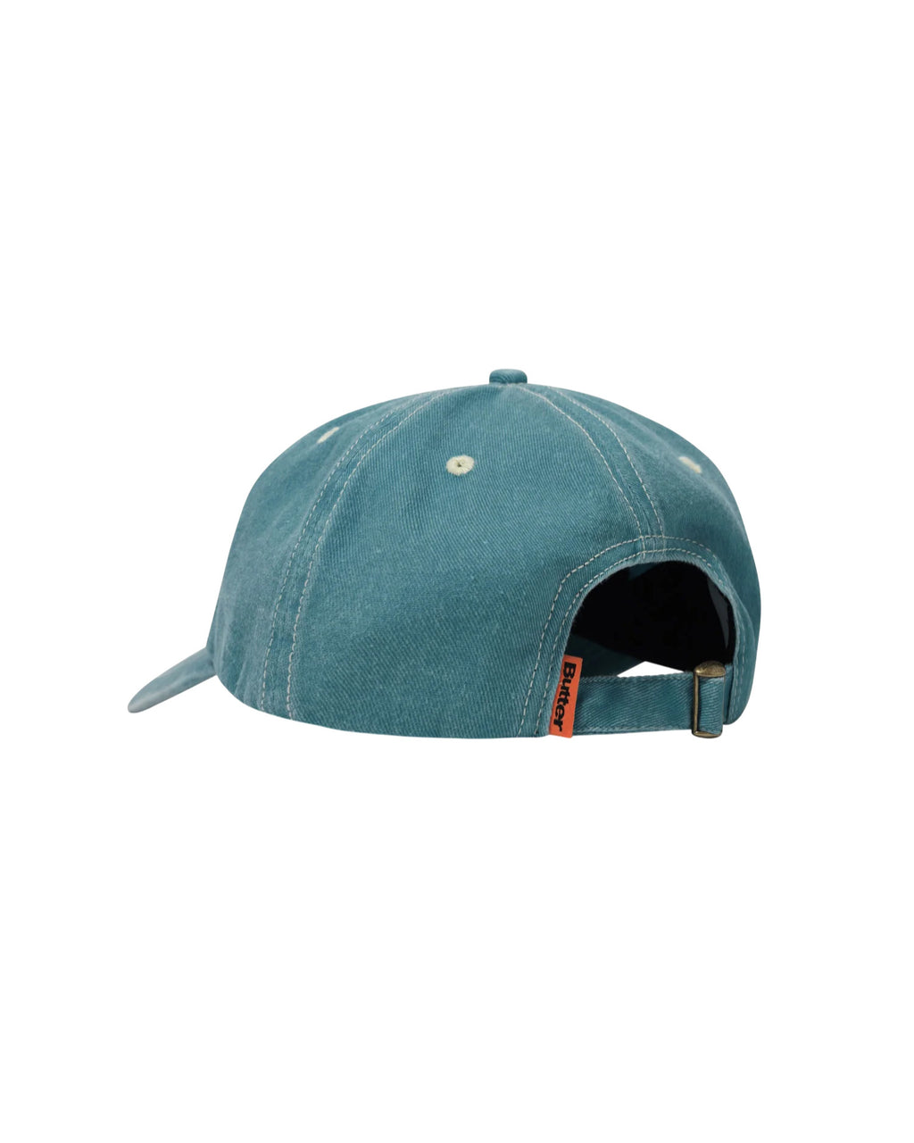 Butter Goods 'Rounded Logo' 6 Panel Cap (Washed Ocean)