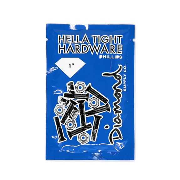 Diamond Hella Tight Phillips Hardware 1" Silver