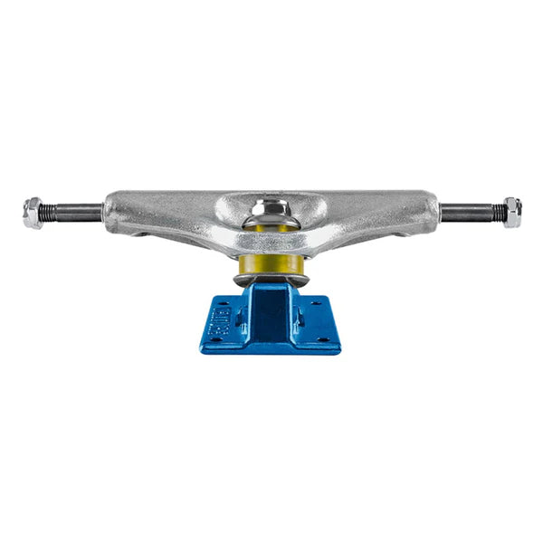 Venture V-Lights Crest Polished/Blue Skateboard Trucks High 5.6