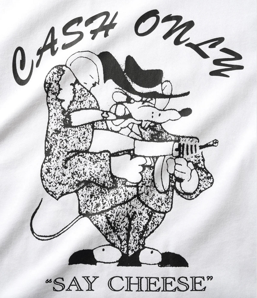 Cash Only 'Mobster' T-Shirt (White)