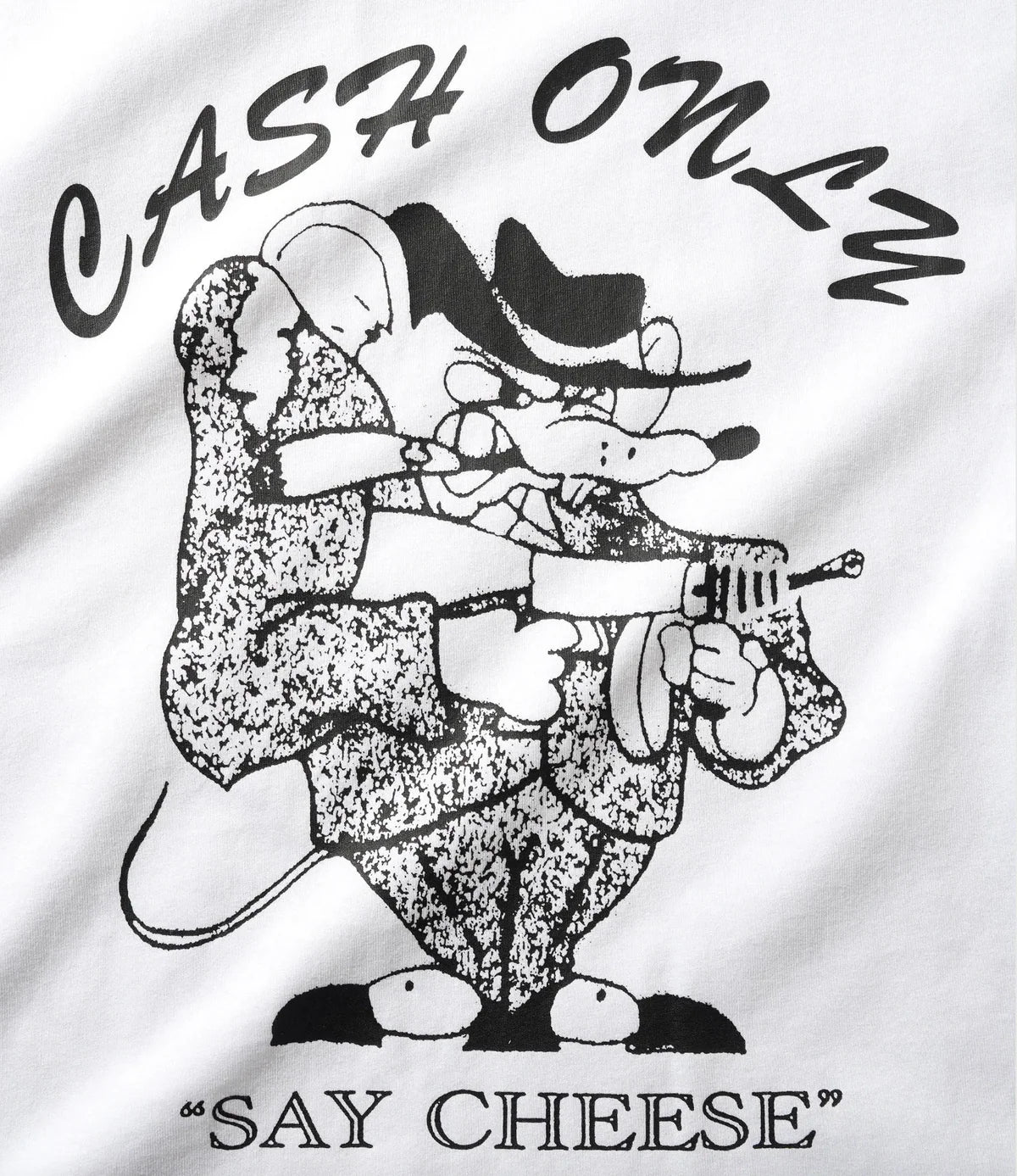 CASH ONLY Mobster Tee (White)