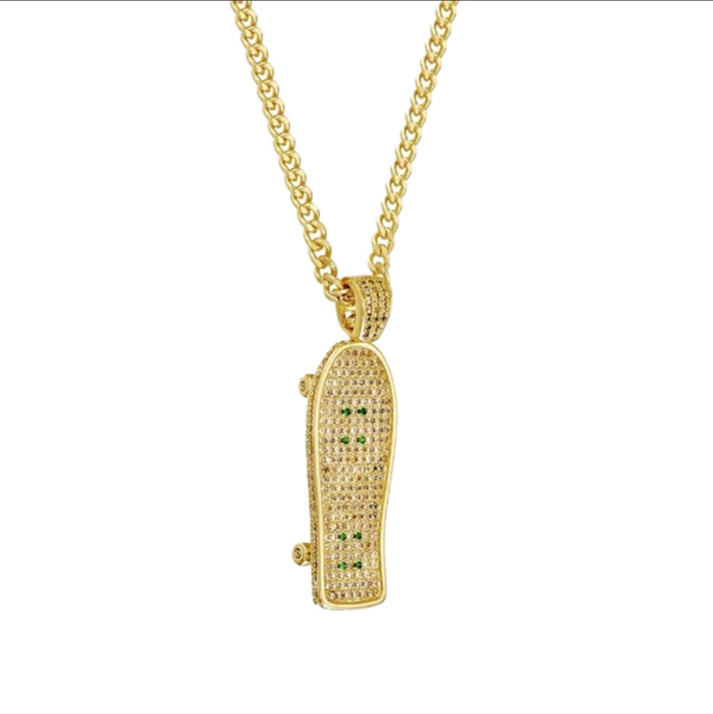 Manneq "Iced Out Old Skool" Necklace (Gold)