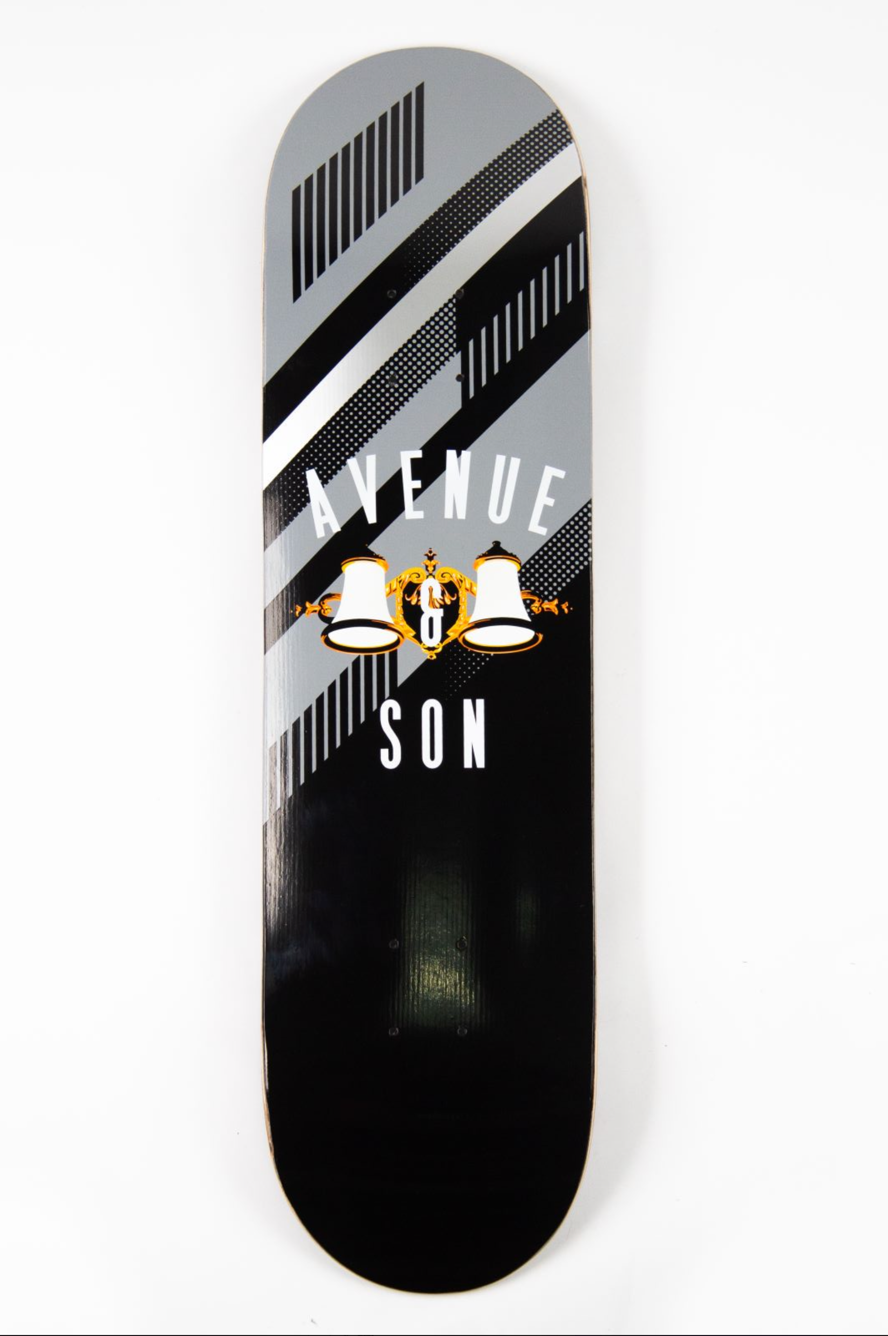 Avenue & Son 8.0" 'Lamp Logo Fiberglass' Deck (Black)
