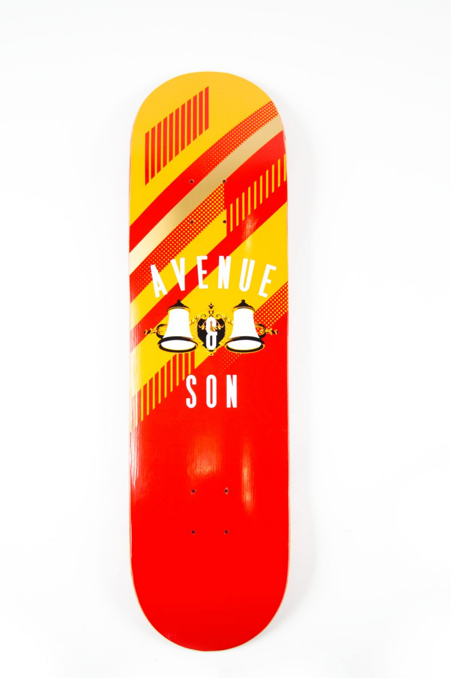 Avenue & Son "Lamp Logo Fiberglass" Deck (8.0) (Red)