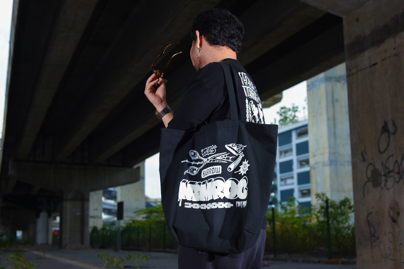 Burrow X Nimroc Kongsi Terang Totebag (Black)