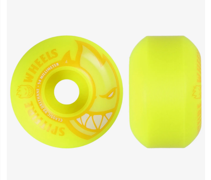 Spitfire Neon BigHead Yellow 54mm/99a Skateboarding Wheels