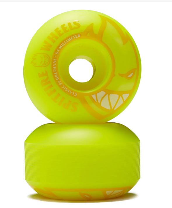 Spitfire Neon BigHead Yellow 54mm/99a Skateboarding Wheels