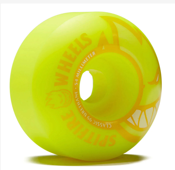 Spitfire Neon BigHead Yellow 54mm/99a Skateboarding Wheels