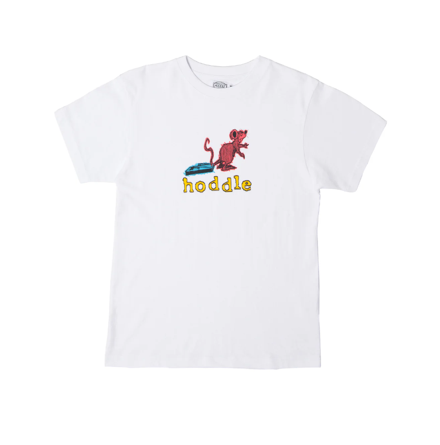 Hoddle Skateboards 'Rat Trap' T-Shirt (White)