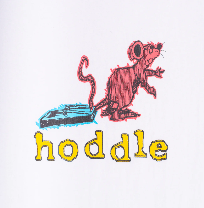 Hoddle Skateboards 'Rat Trap' T-Shirt (White)
