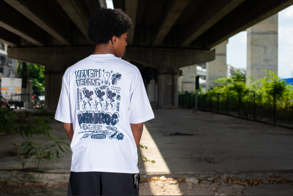 Burrow X Nimroc 'Kongsi Terang' T-Shirt (White)