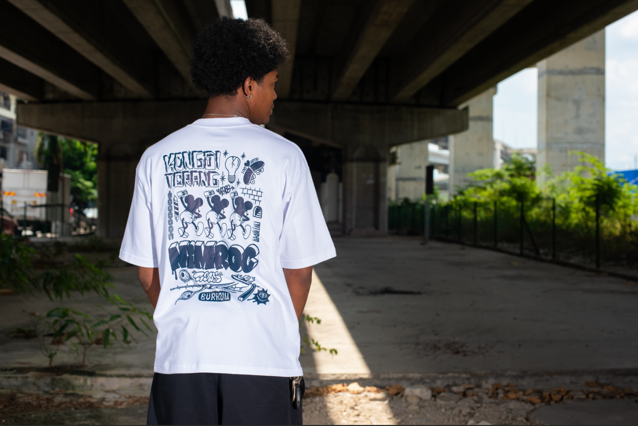 Burrow X Nimroc Kongsi Terang Tee (White)