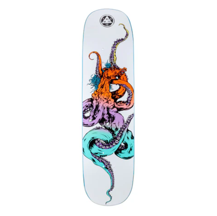 Welcome Skateboards 8.125" 'Seahorse 2 On Amulet' Deck (White/Prism)
