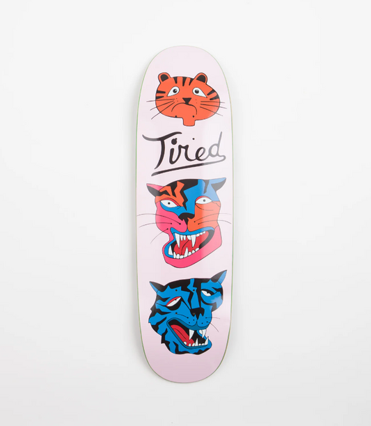 TIRED THE ROUNDERS CHUCK SKATEBOARD DECK