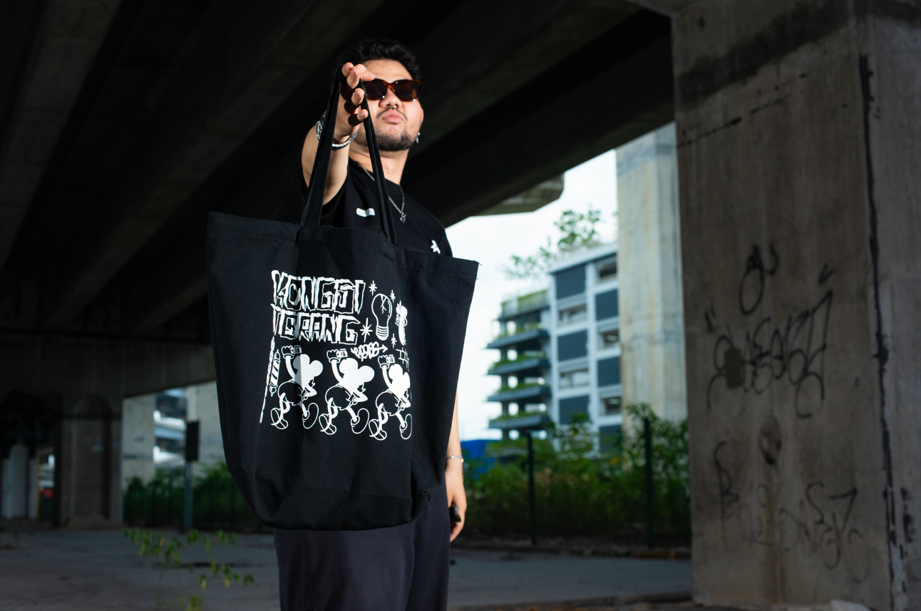 Burrow X Nimroc Kongsi Terang Totebag (Black)
