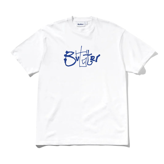 BUTTER GOODS Scribble Tee WHT