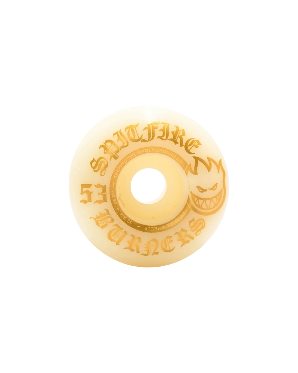 Spitfire 53mm (99A) 'Burner' Wheels (White/Gold)