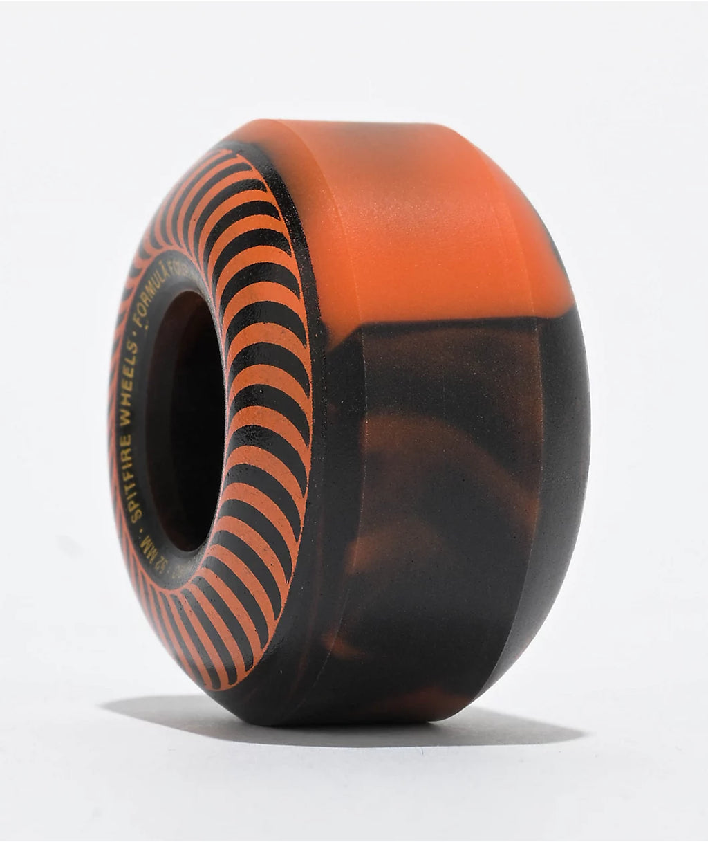 Spitfire Formula Four Classic Swirl 99Du Skateboard Wheels Black/Orange 52Mm