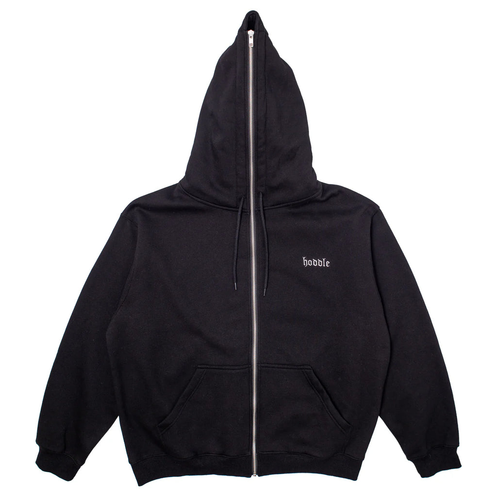 Hoddle Skateboards 'Full Zip' Hoodie (Black)