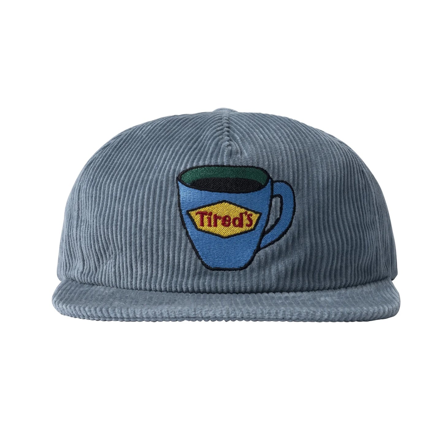 Tired Skateboards "Washed Corduroy" 6 Panel Cap (Rain)