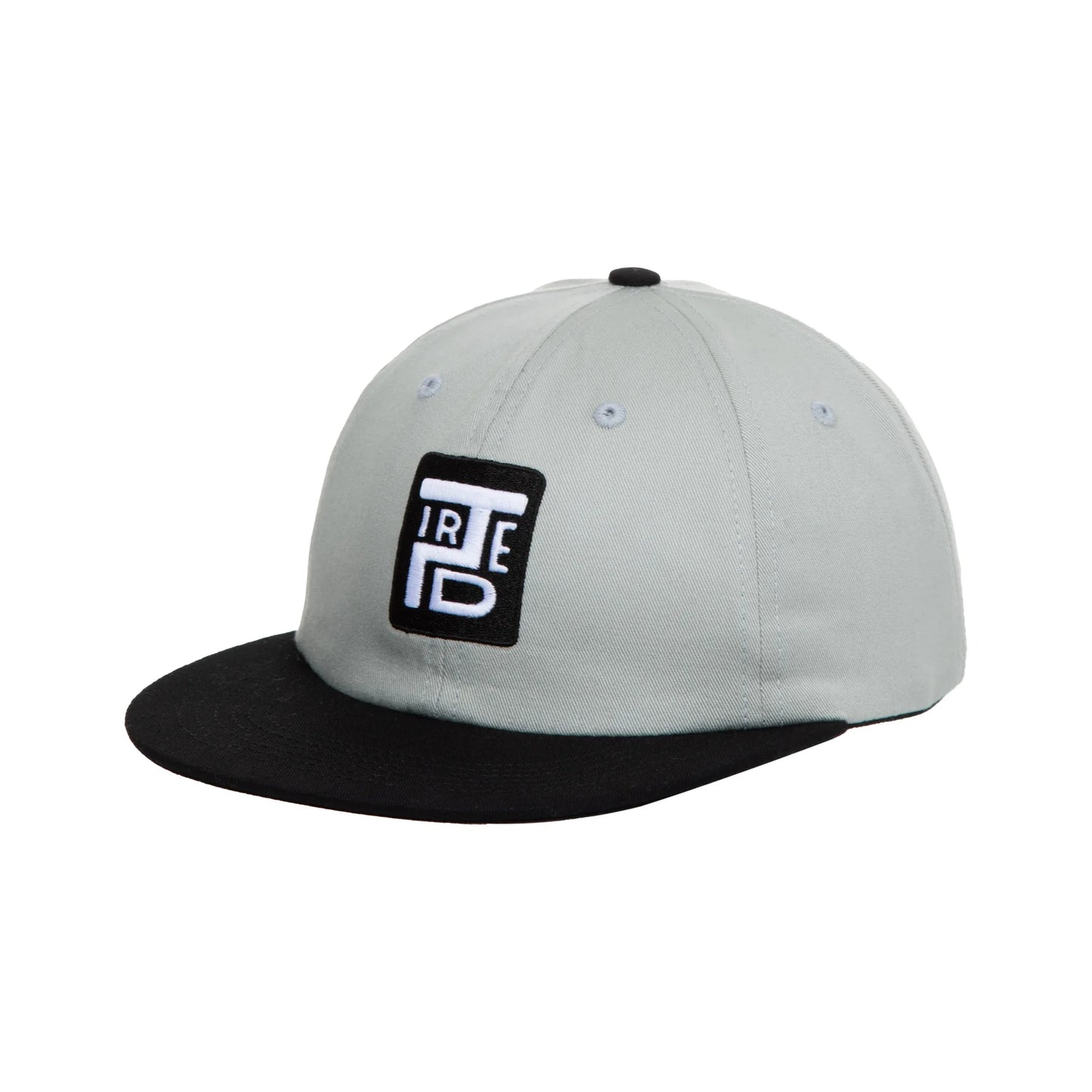 Tired Skateboards "Stamp 2 Tone" 6 Panel Cap (Ash Black)