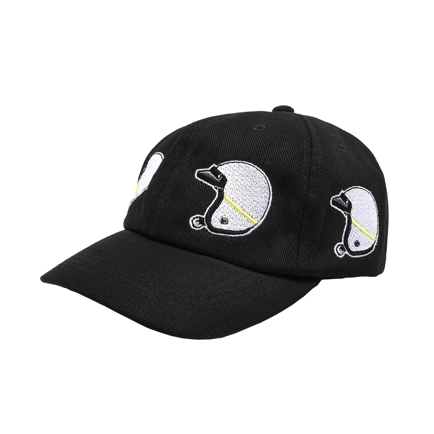 TY "Ada Yang Pecah Tapi Bukan Rahsia" 6 Panel Cap (Black & White)